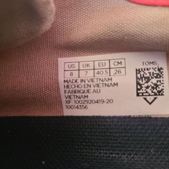 Toms US Mens Size 8 TRVL LITE Red Canvas Sneakers Lace Up Comfort Casual - Picture 9 of 10